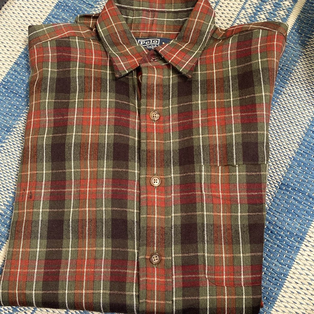Polo by Ralph Lauren Glover 100% Wool Shirt Size Medium